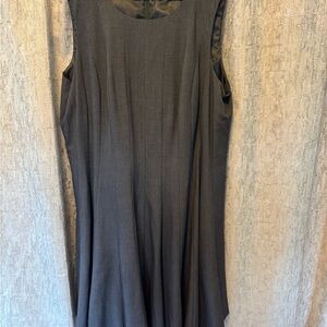 Elegant Gray Sleeveless Dress